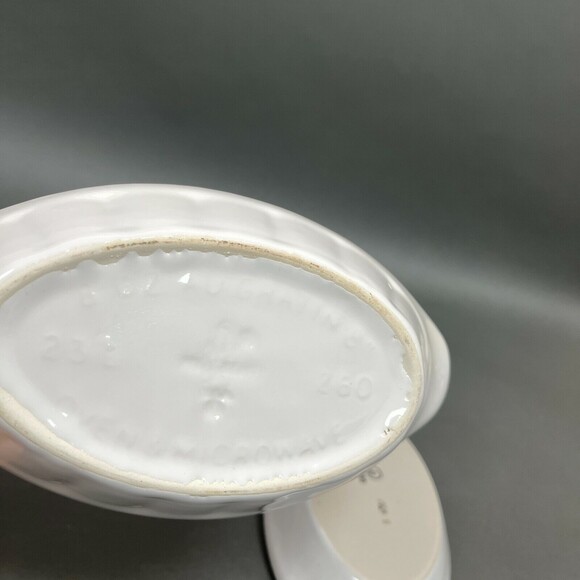 Ultima & Pfaltzgraff Individual Au Gratin Off-white White Lot of 4 - Picture 5 of 5